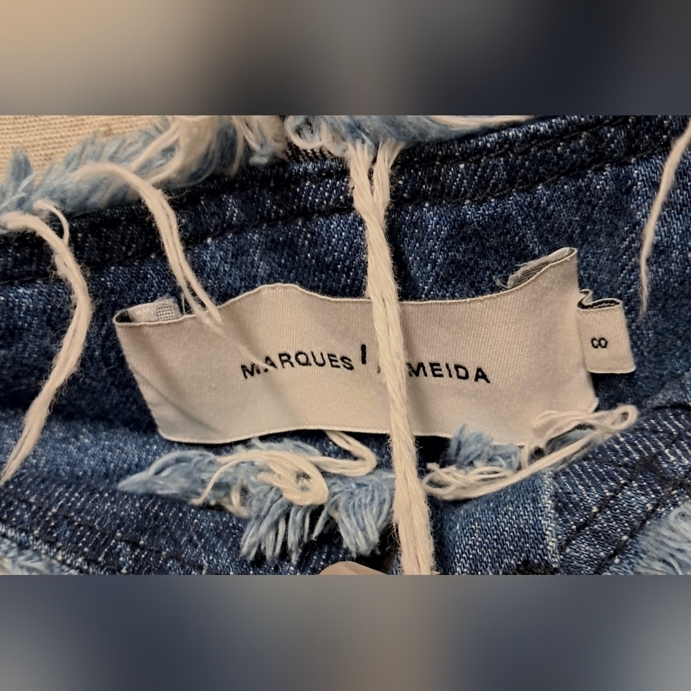 Marques Almeida Fringe Top Bell Bottoms Size 8 - Picture 4 of 4